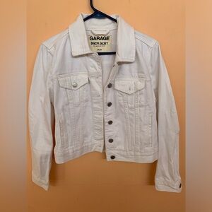 Garage white denim jacket
